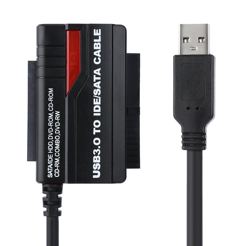 USB 3.0 to SATA or IDE 2.5"/3.5" hard drive Adapter Converter Cable OTB External Drive Adapter Line with Power Adapter US Plug