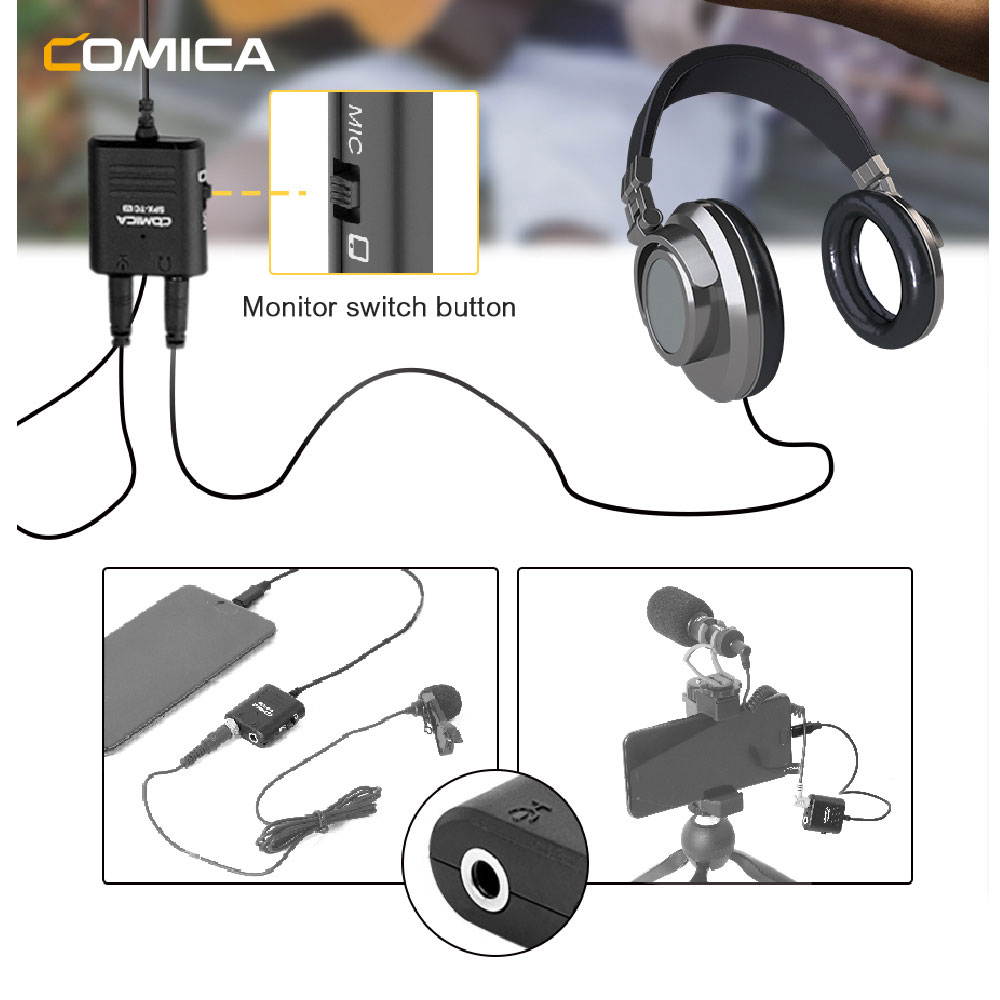 Comica SPX TC Multi Functional 3.5mm TRS &TRRS to USB TYPE C Audio Cable Adapter for Huawei/Samsung/HTC Smartphone (1pcs)