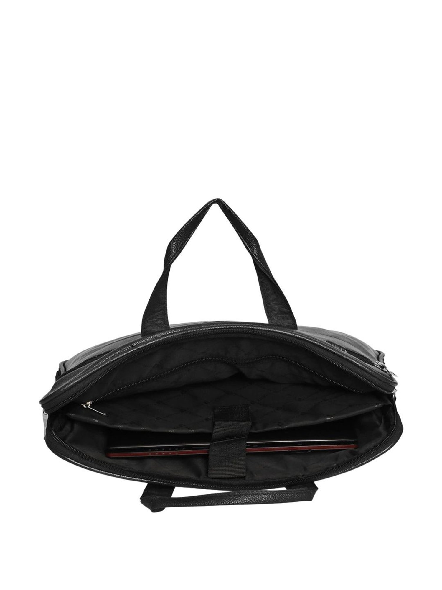 Priority Black Synthetic Large Messenger Bag