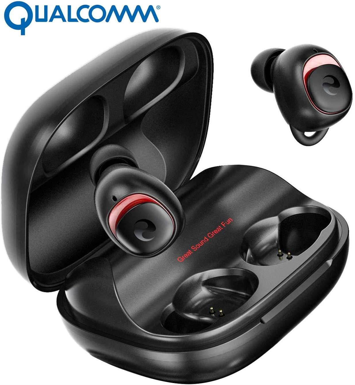 Bluetooth Earbuds Wireless Earbuds Bluetooth Earphones Wireless Headphones, OFUSHO Bluetooth 5.0 Deep Bass 152H Playtime IPX7 Waterproof TWS Stereo in-Ear Headphones with Charging Case, CVC8.0 Apt-X
