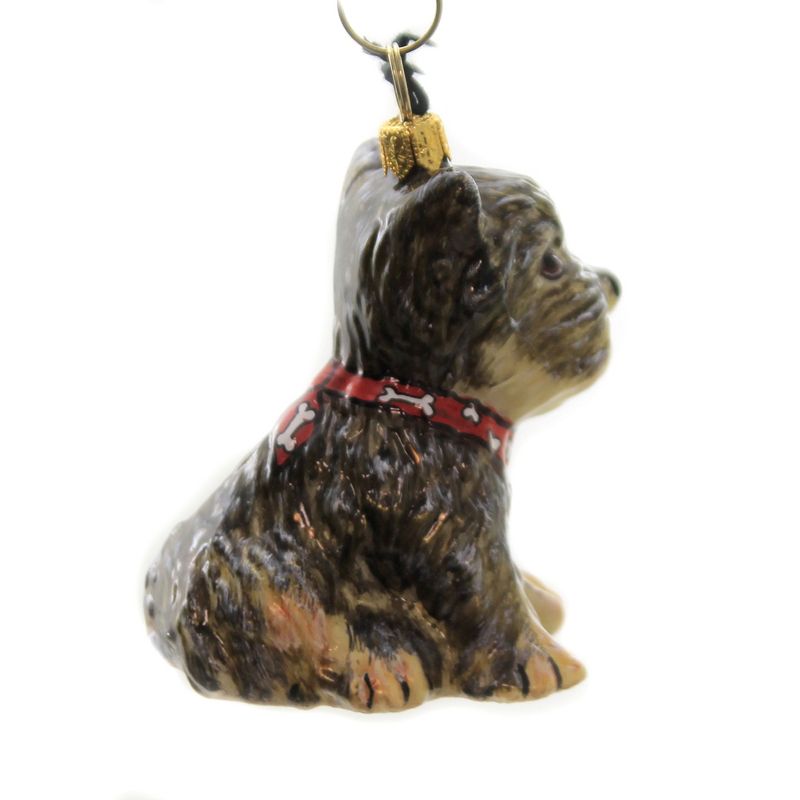 Joy To The World 3.0" Yorkie Puppy W/ Bandana Ornament Pet Set Dog Companion  -  Tree Ornaments