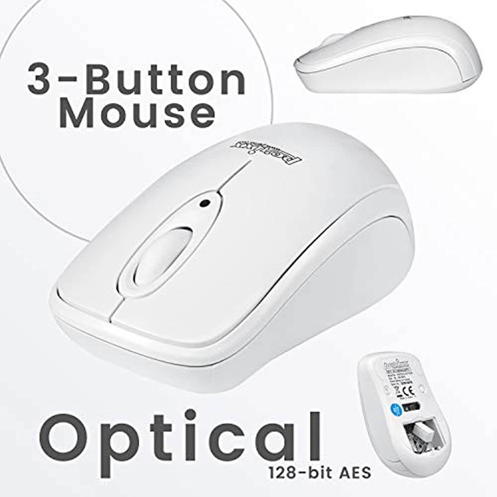 Perixx PERIDUO-712 Wireless Mini Keyboard and Mouse Set, Portable Compact Size 13 Multimedia Hot Keys Keyboard and 1000 DPI Optical Mouse Combo, Black, US Layout