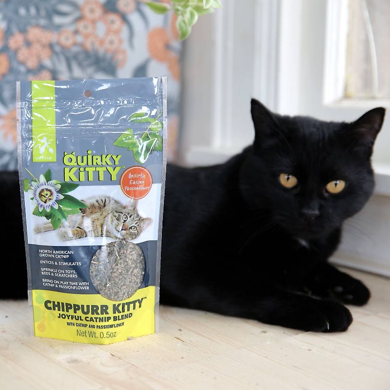 Quirky Kitty Chippurr Kitty North American Catnip with Passionflower Blend Cat Treats - 0.5oz