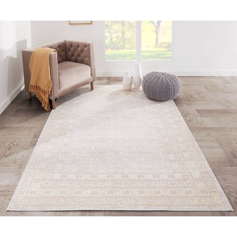 4'x6' Isabella Brooke Area Rug Gray - Momeni