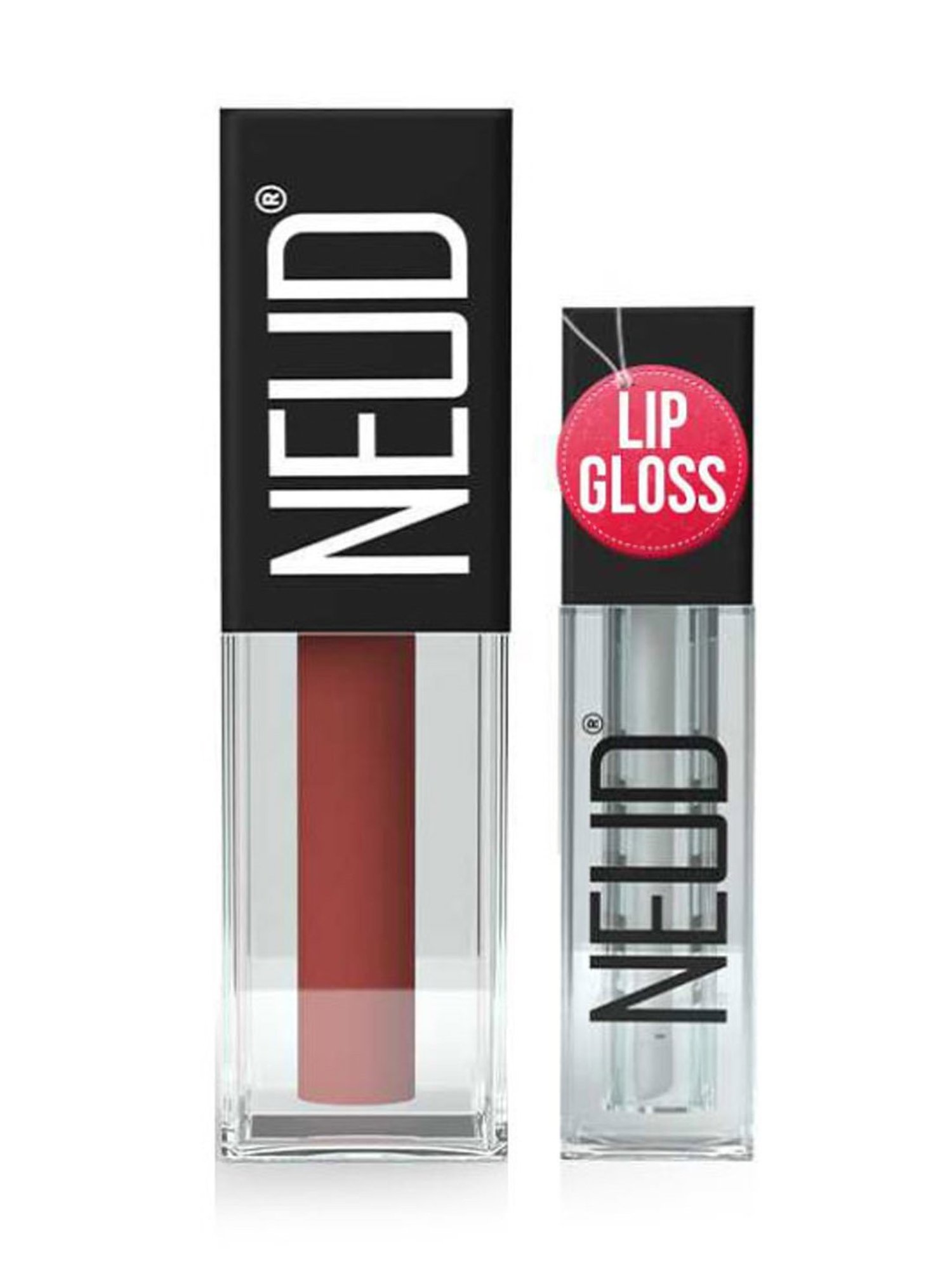 NEUD Matte Liquid Lipstick Jolly Coral with Free Lip Gloss