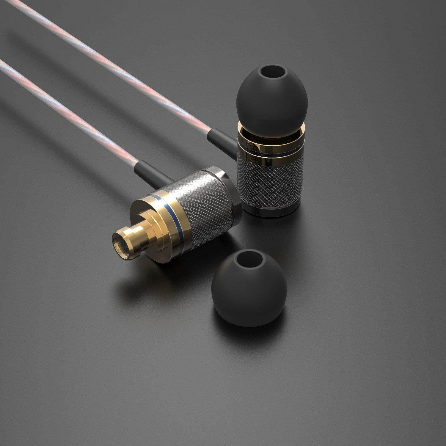 Betron YSM1000 Headphones, Earbuds, High Definition, in-Ear, Noise Isolating, Heavy Deep Bass for iPhone, iPod, iPad, MP3 Players, Samsung Galaxy, Nokia, HTC, etc (Gold Without Mic)