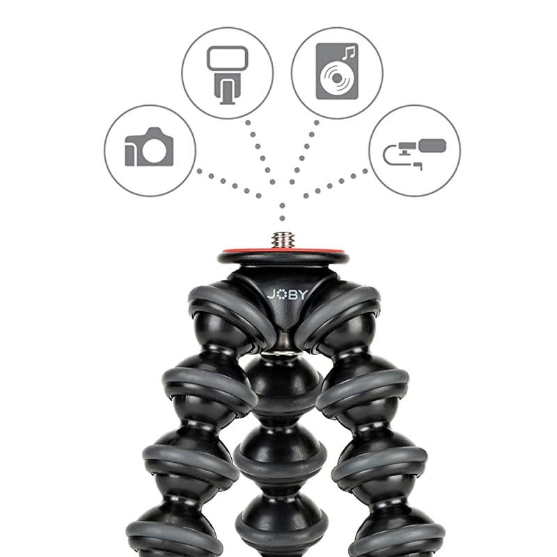 Gorillapod 1K Stand. Lightweight Flexible Tripod 1K Stand for Mirrorless Cameras or Devices Up to 1Kg (2.2Lbs). Black/Charcoal