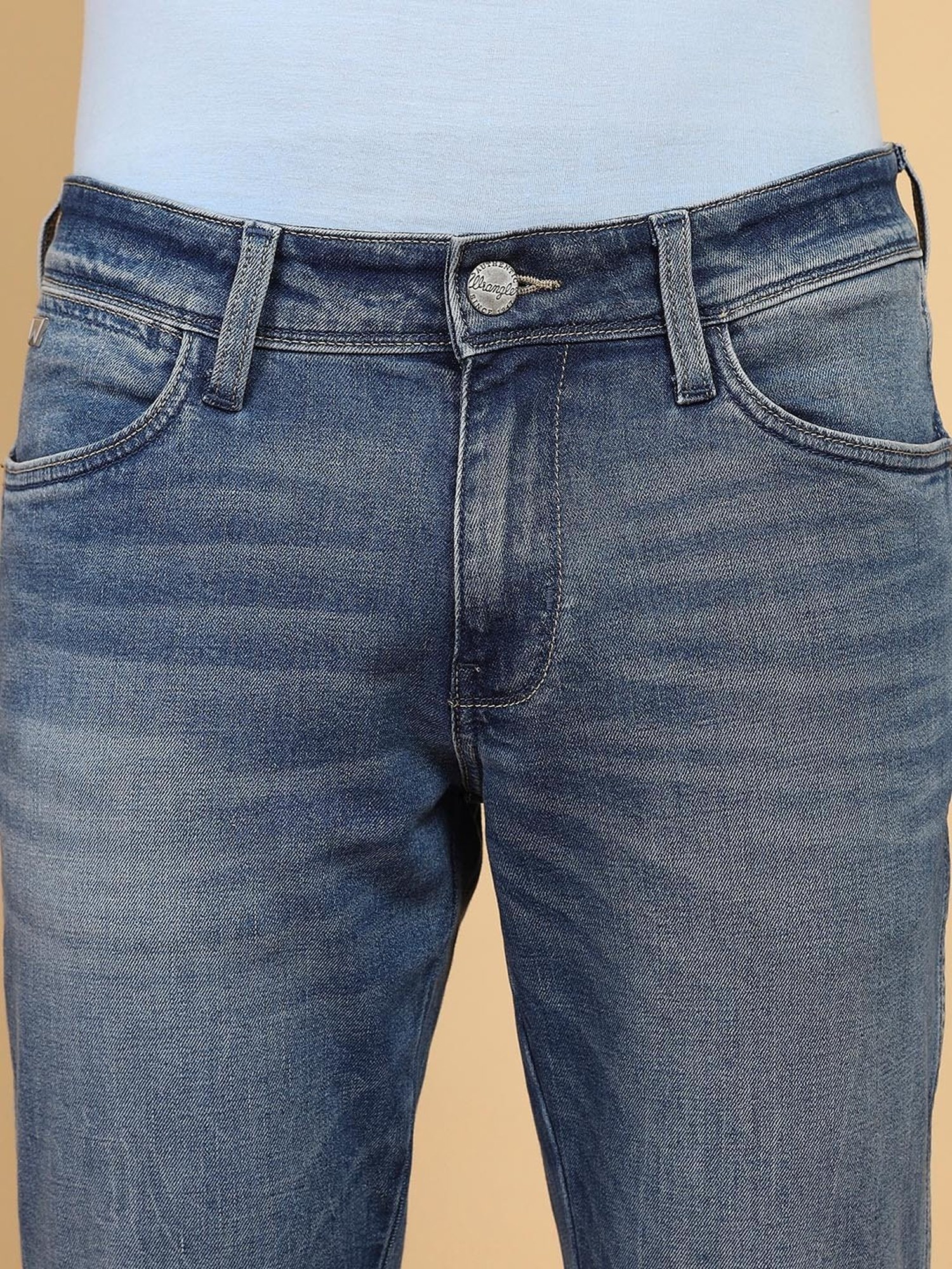 Wrangler Skanders Blue Slim Fit Low Rise Jeans