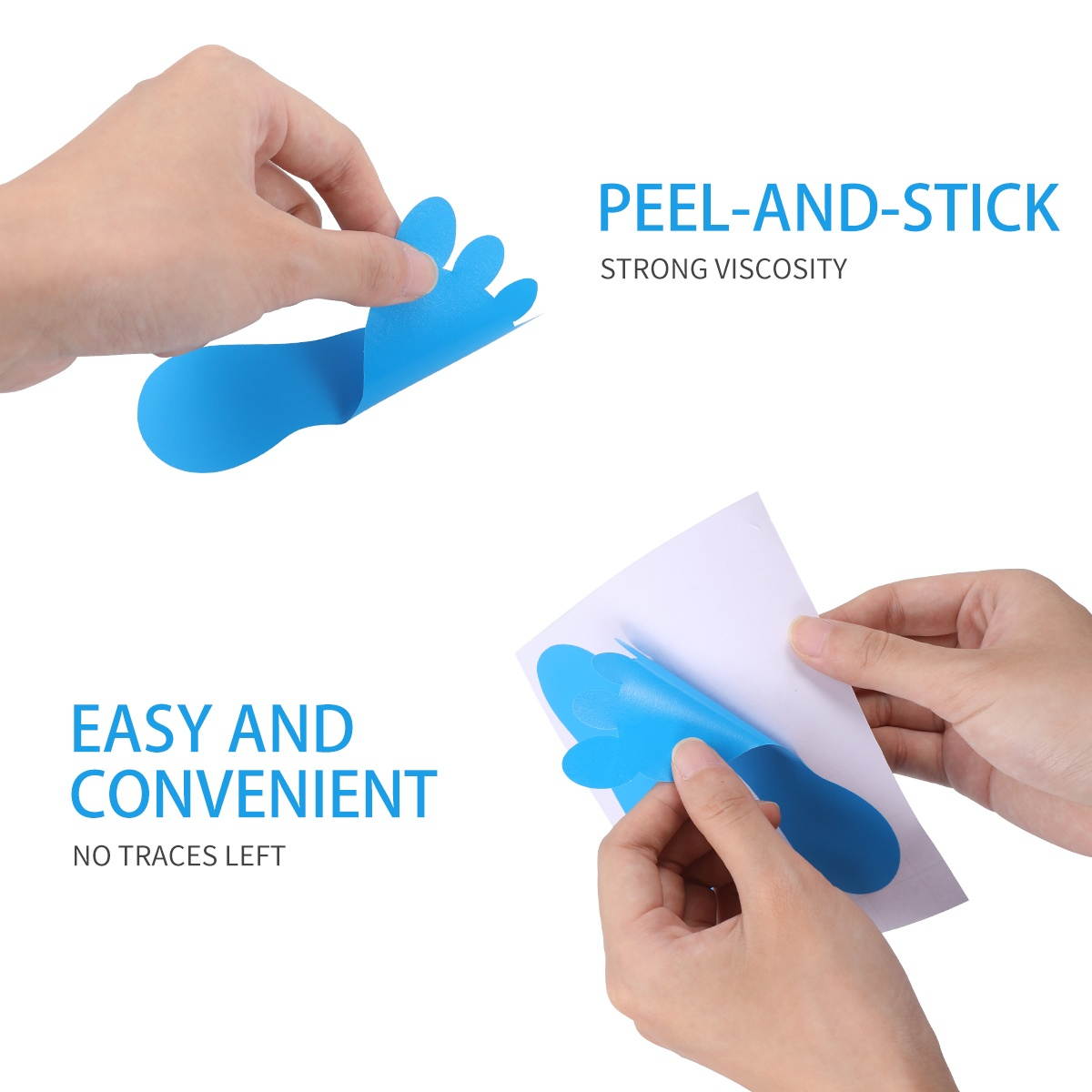 NUOBESTY 9 Pairs Kindergarten Footprints Stickers Small Ankles Floor Stickers Waterproof Adhesive Floor Bathtub Sticker (Mixed Color)