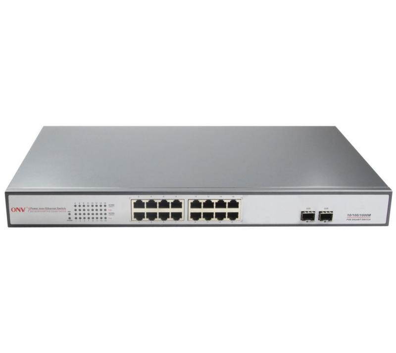 26 Port Gigabit PoE Switch10/100/1000Mbps SFP gigabit optical uplink IEEE802.3at  ONV-POE33024PF-at