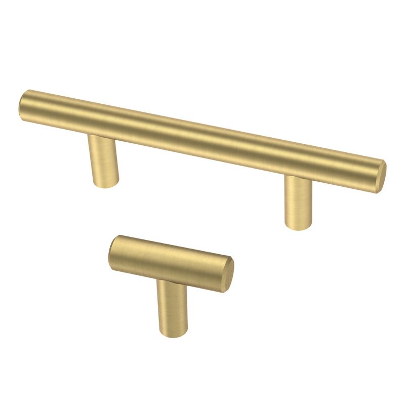 40mm 2pk Bar Knob Brushed Brass - Project 62™