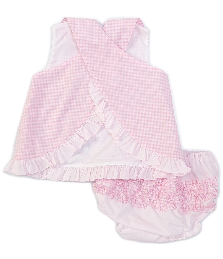 Petit Ami Baby Girls 3-24 Months Safari-Applique A-Line Top & Bloomer Set