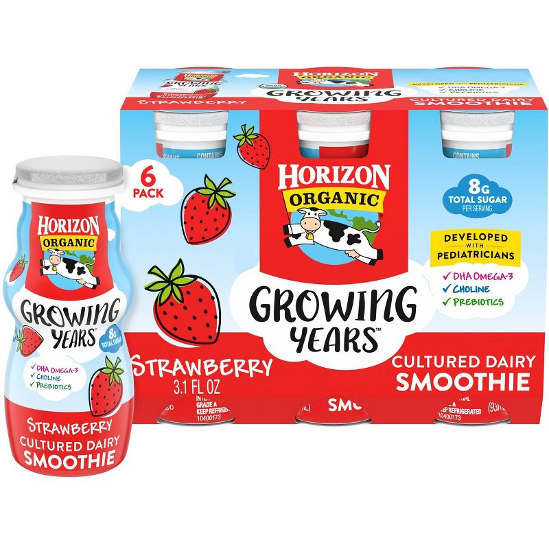 Horizon Organic Growing Years Kids' Strawberry Yogurt Drink - 24.8 fl oz/6pk