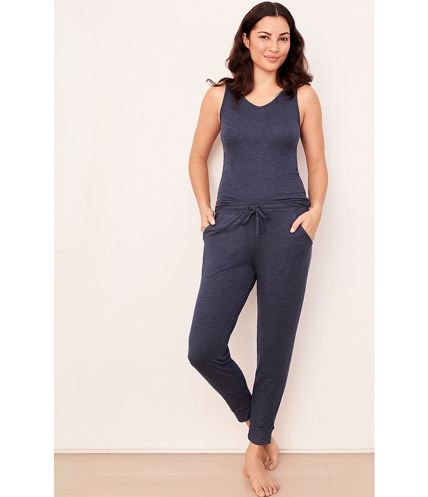 Tommy John Solid Knit Banded Hem Jogger Lounge Pants