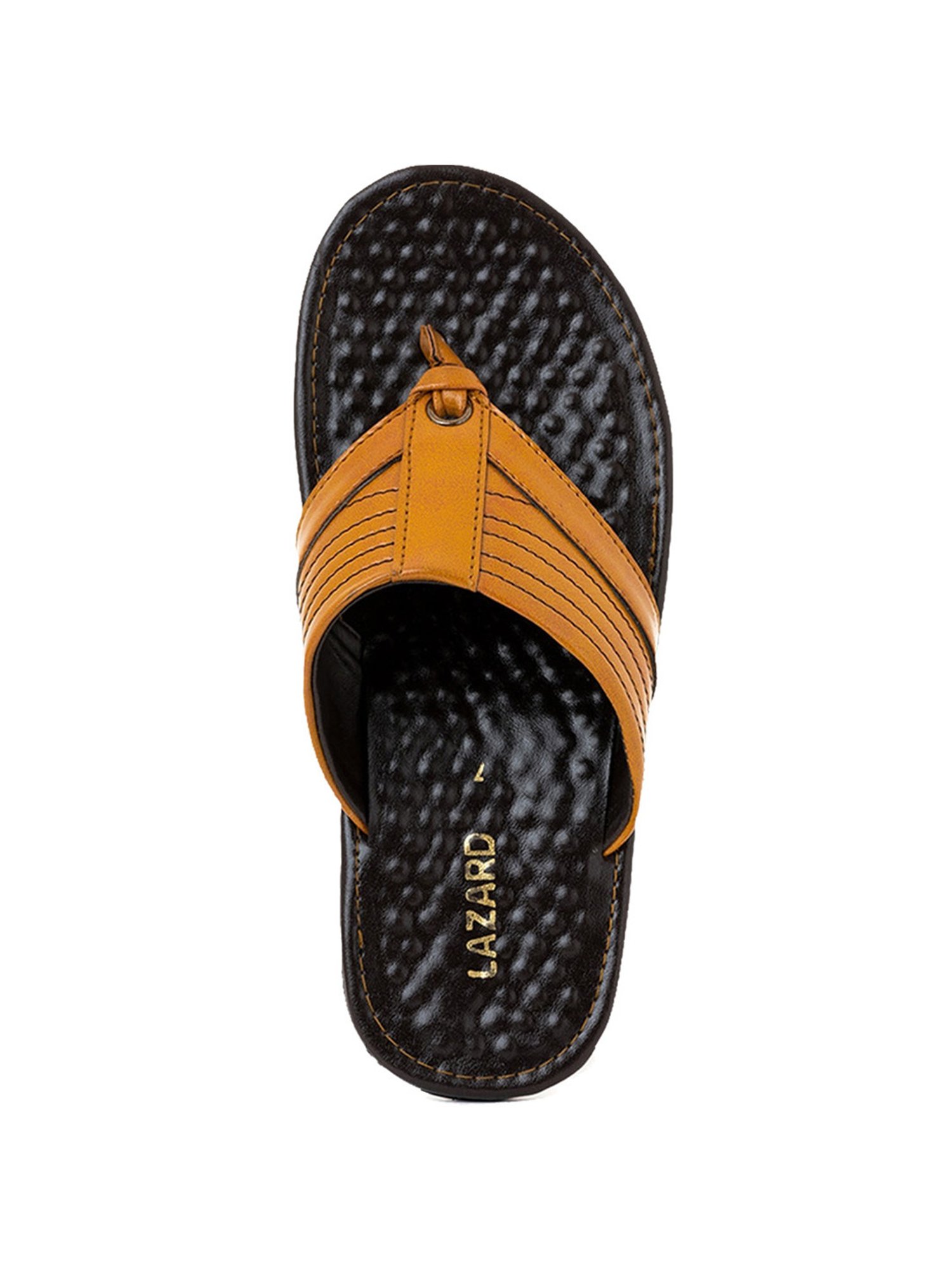 Khadim Men's Tan Flip Flops