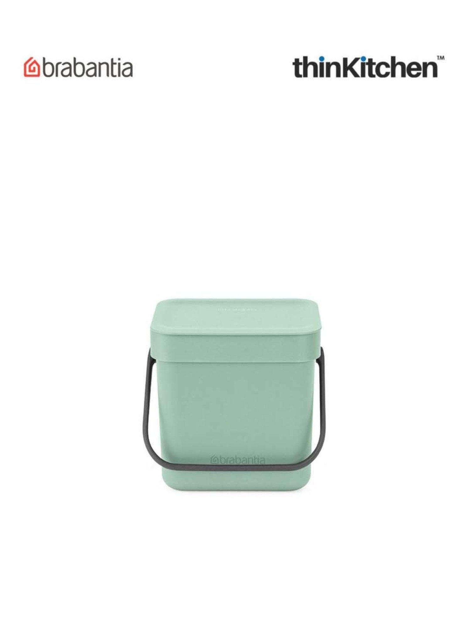 Brabantia Green Plastic Sort & Go Waste Bin (3 L)