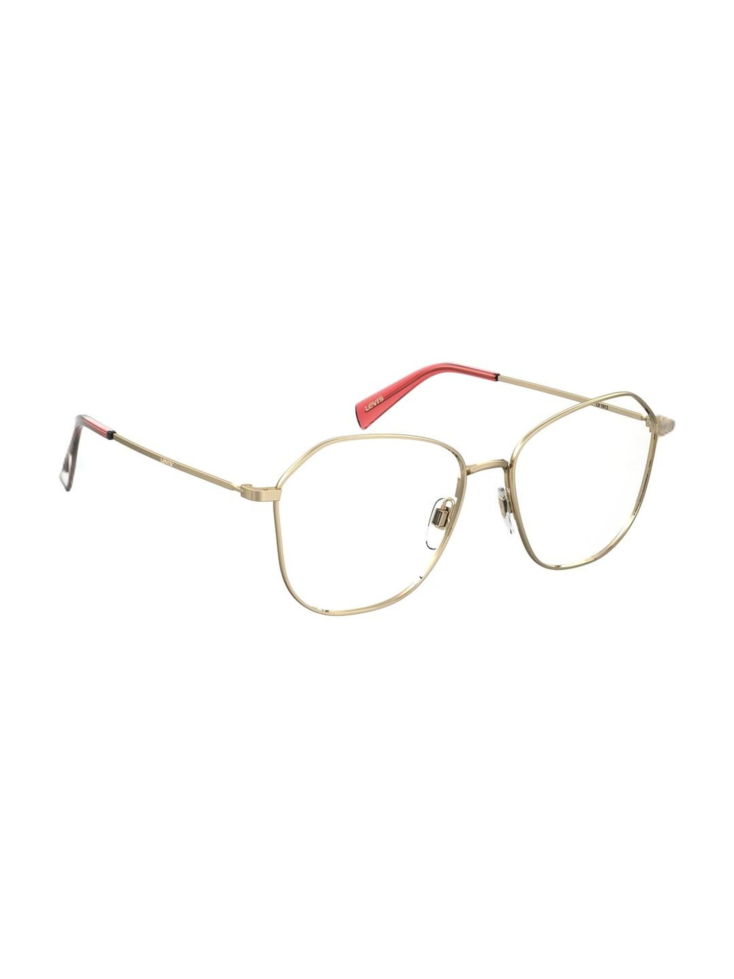 Levi's Gold Geometric Eye Frames for Women