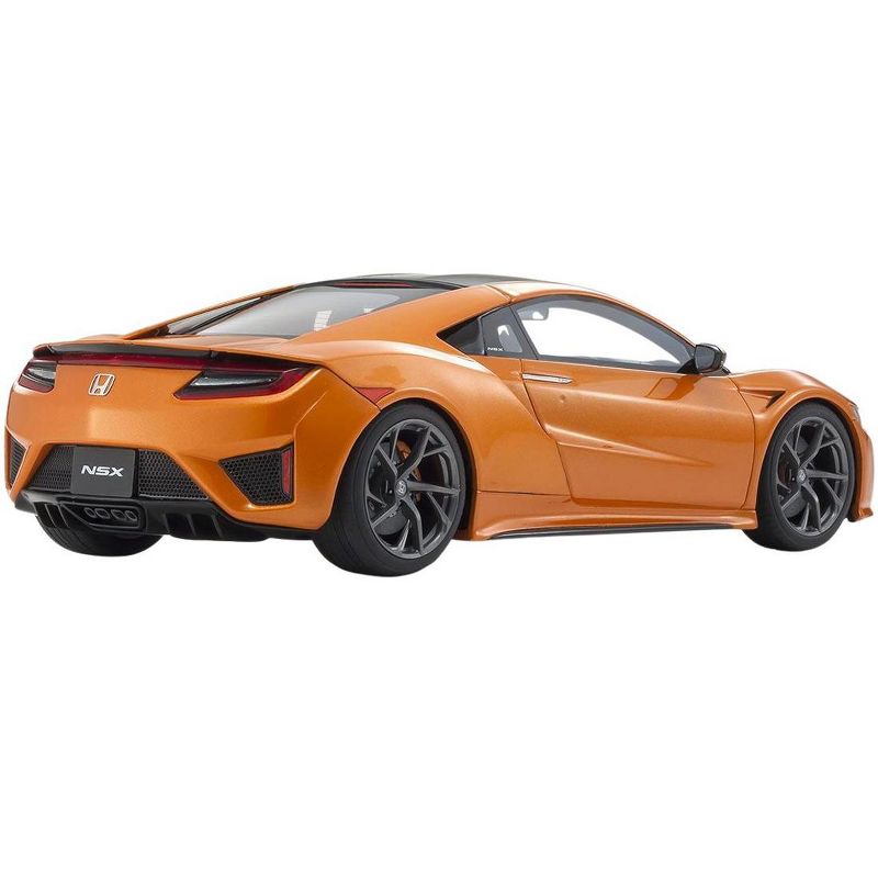 Honda NSX RHD (Right Hand Drive) Orange Metallic with Carbon Top 1/18 Model Car by Kyosho