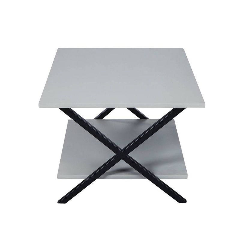 36" Slade Coffee Table with End Table and TV/Sofa Console Table Gray - Alaterre Furniture