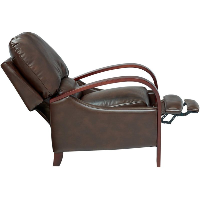 Elm Lane Cooper Legends Faux Leather Chocolate 3-Way Recliner