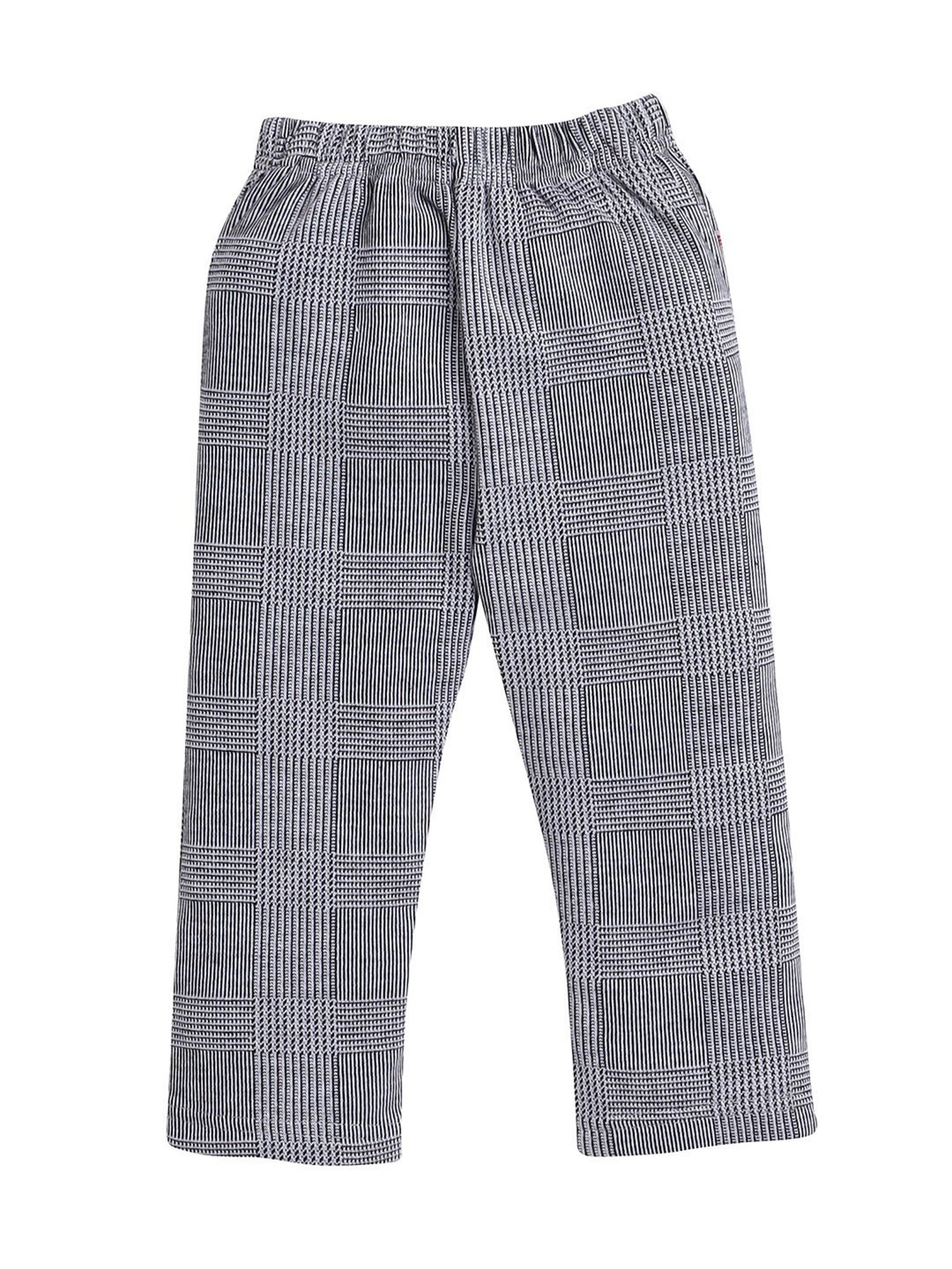 Bumzee Kids Grey & White Checks Full Sleeves Shirt, Waistcoat with Pants