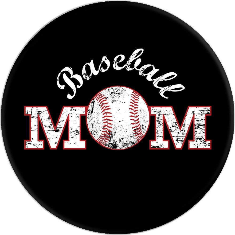 Baseball Mom Black PopSockets Stand for Smartphones and Tablets