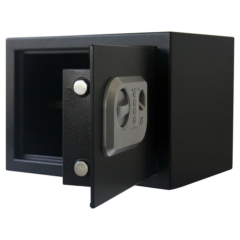 Stalwart Fingerprint Digital Steel Safe - Black