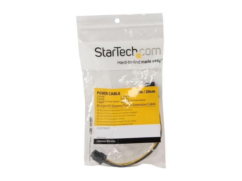 StarTech.com PCIEX68ADAP 6.1 in. PCI Express 6 pin to 8 pin Power Adapter Cable