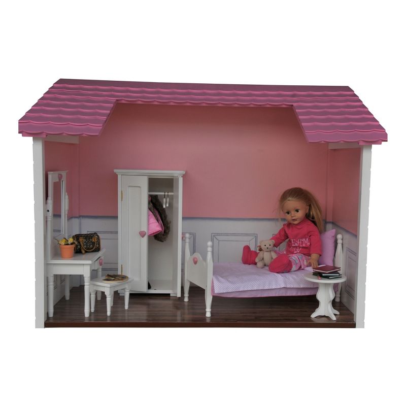 The Queen's Treasures Fold & Store 2-Story Doll Townhouse For 18" Dolls