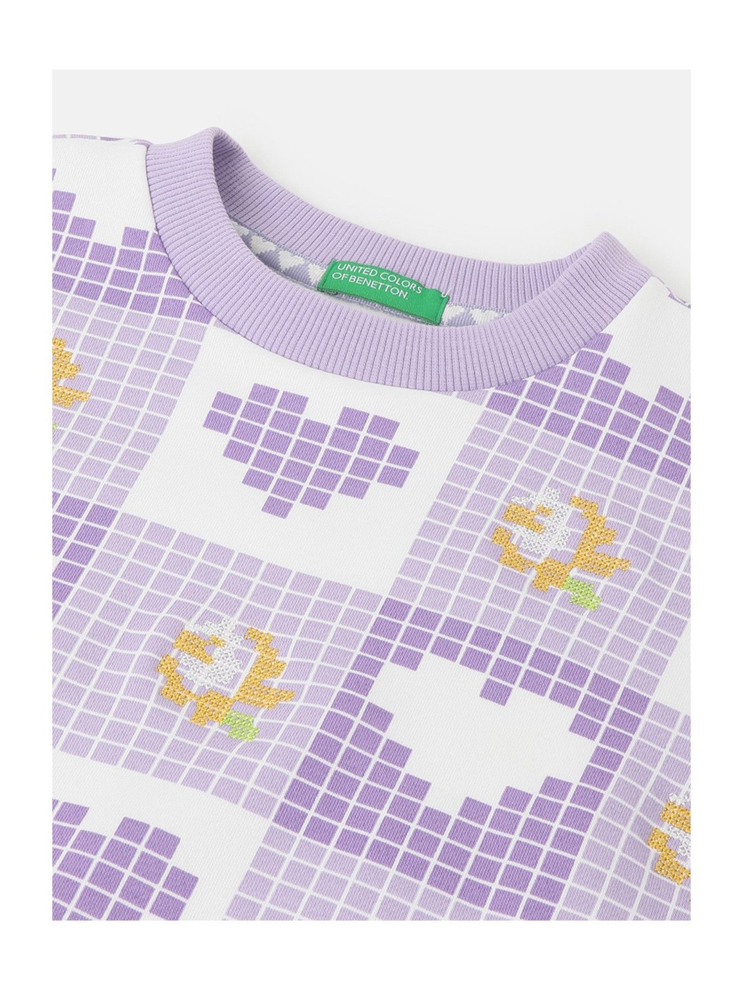 United Colors of Benetton Kids Multicolor Printed Full Sleeves Sweatshirt