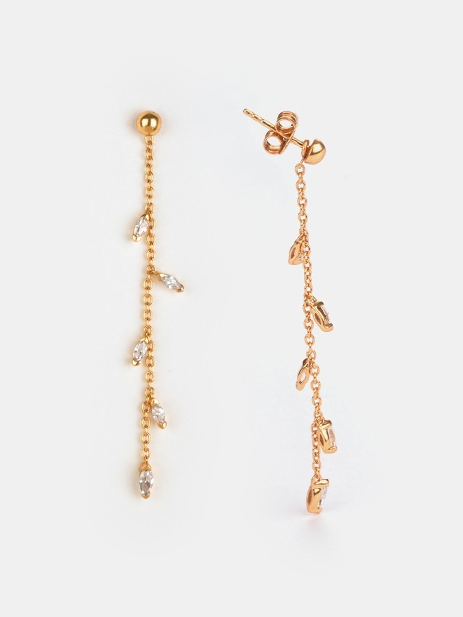 Shaya 92.5 Sterling Silver Trailing Vines Earrings for Women