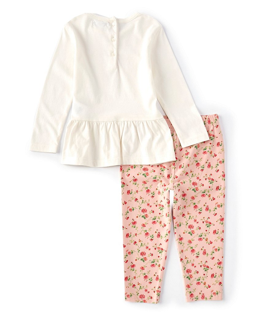 Champion Baby Girls 12-24 Months Short-Sleeve Classic Script Tee & Leggings Set