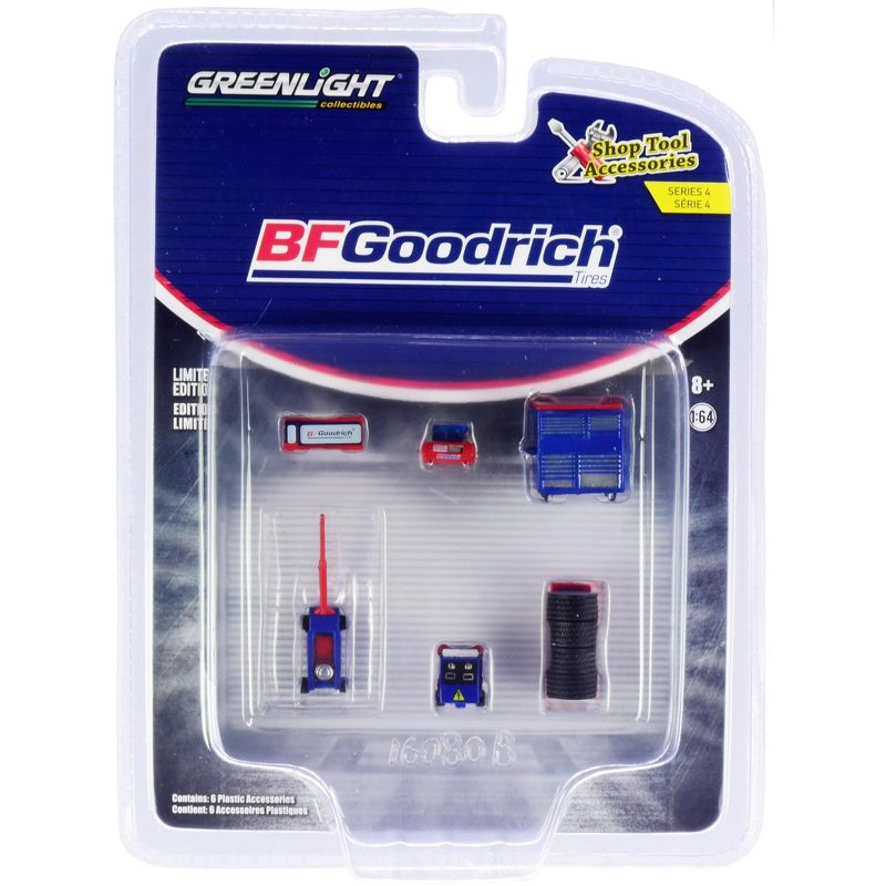 "BFGoodrich Tires" 6 piece Shop Tools Set "Shop Tool Accessories" Series 4 1/64 Models by Greenlight