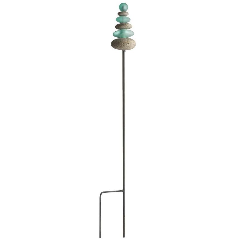 VivaTerra Glass and Stone Cairn Stake