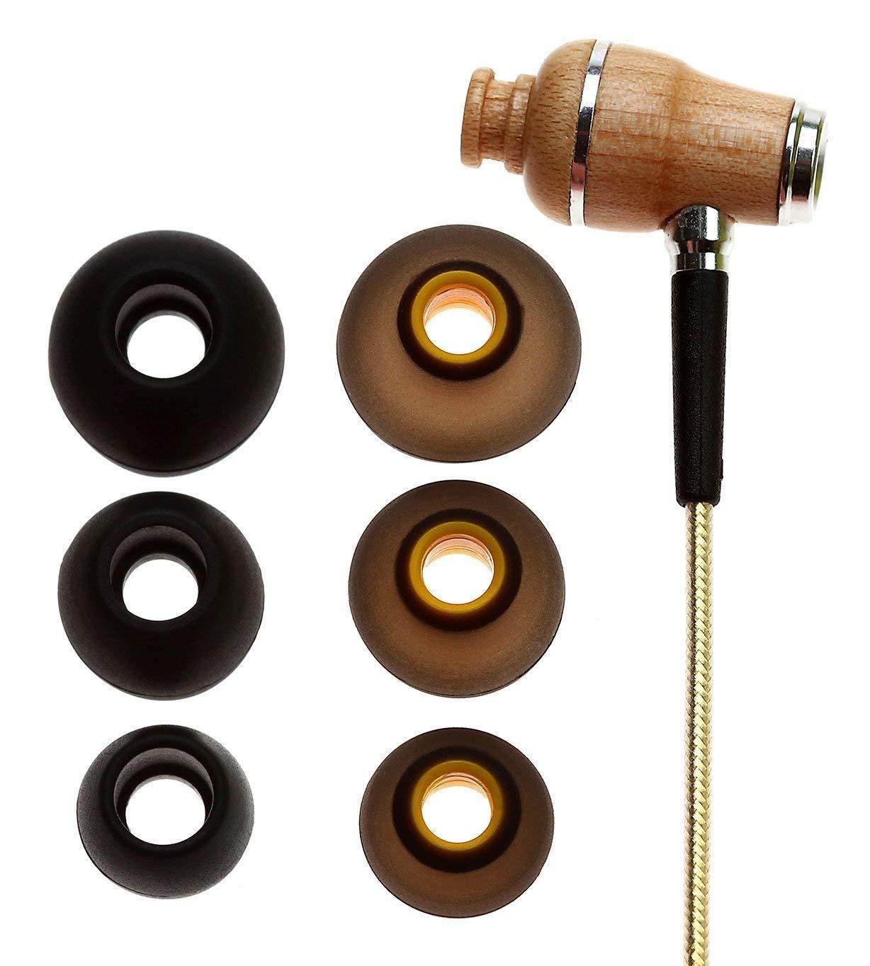 Symphonized NRG 2.0 Premium Genuine Wood In-ear Noise-isolating Headphones|Earbuds|Earphones with Innovative Shield Technology Cable and Mic (Gold)