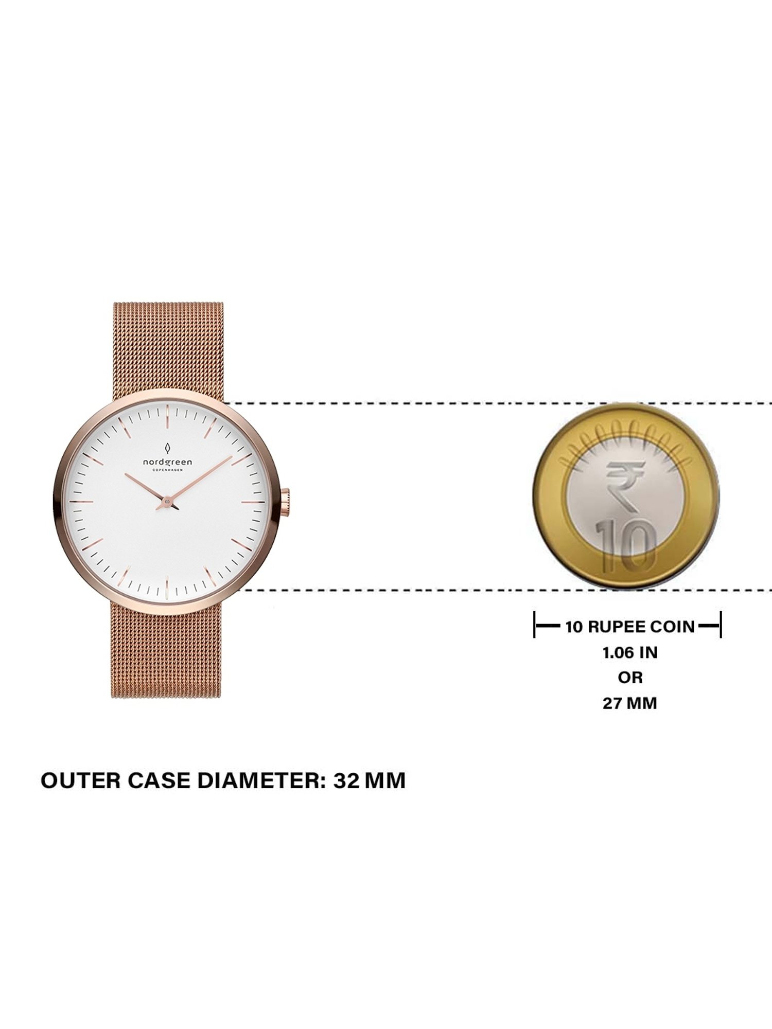 Nordgreen IN32RGMEROXX Infinity Analog Watch for Women