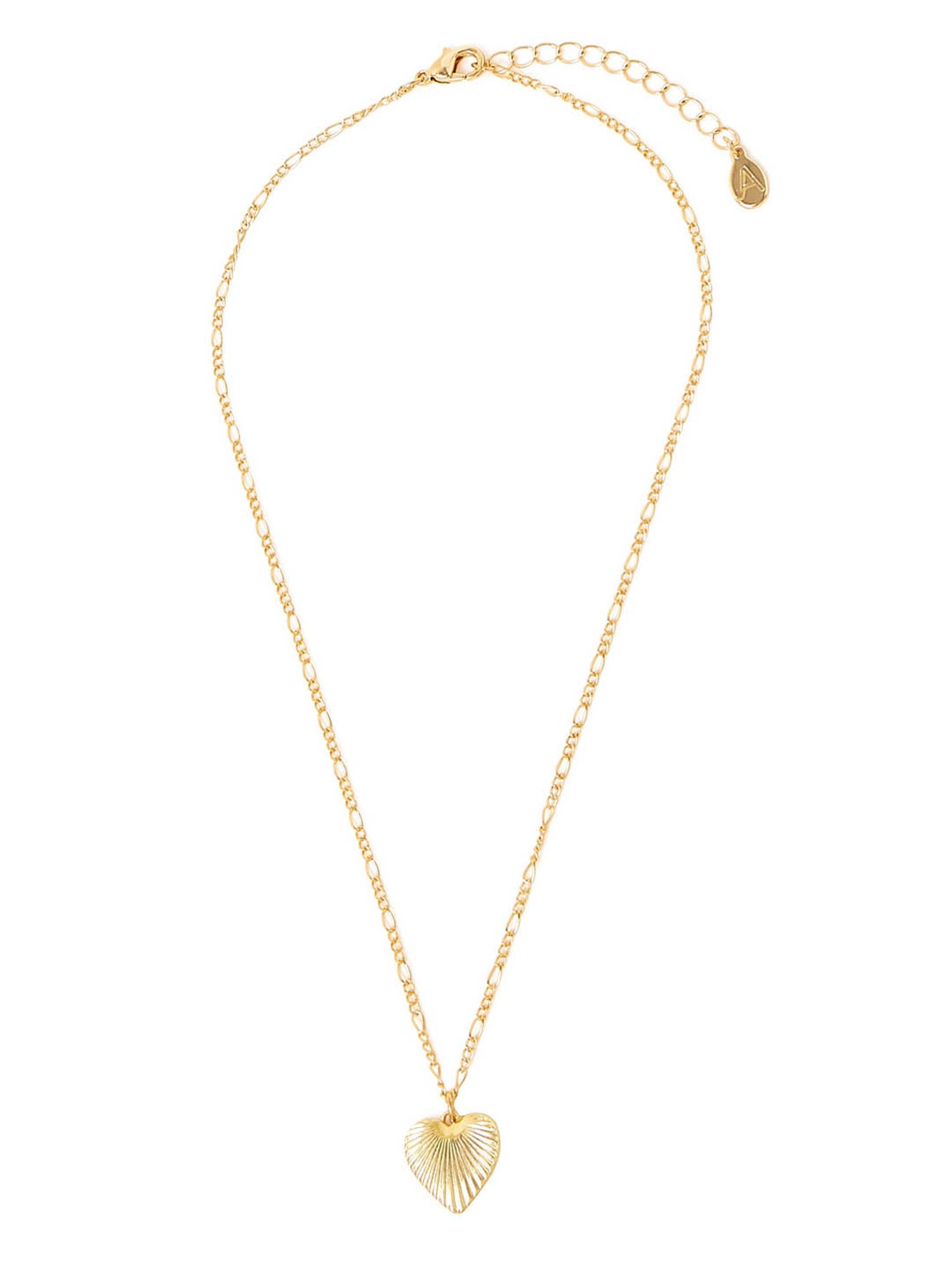 Accessorize London Gold Heart Pendant Necklace for Women