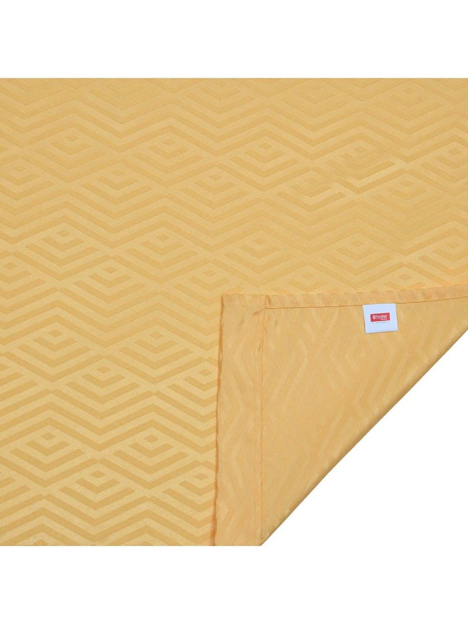 @home Veera Yellow Polyester 5 Ft Window Curtain - Set of 2