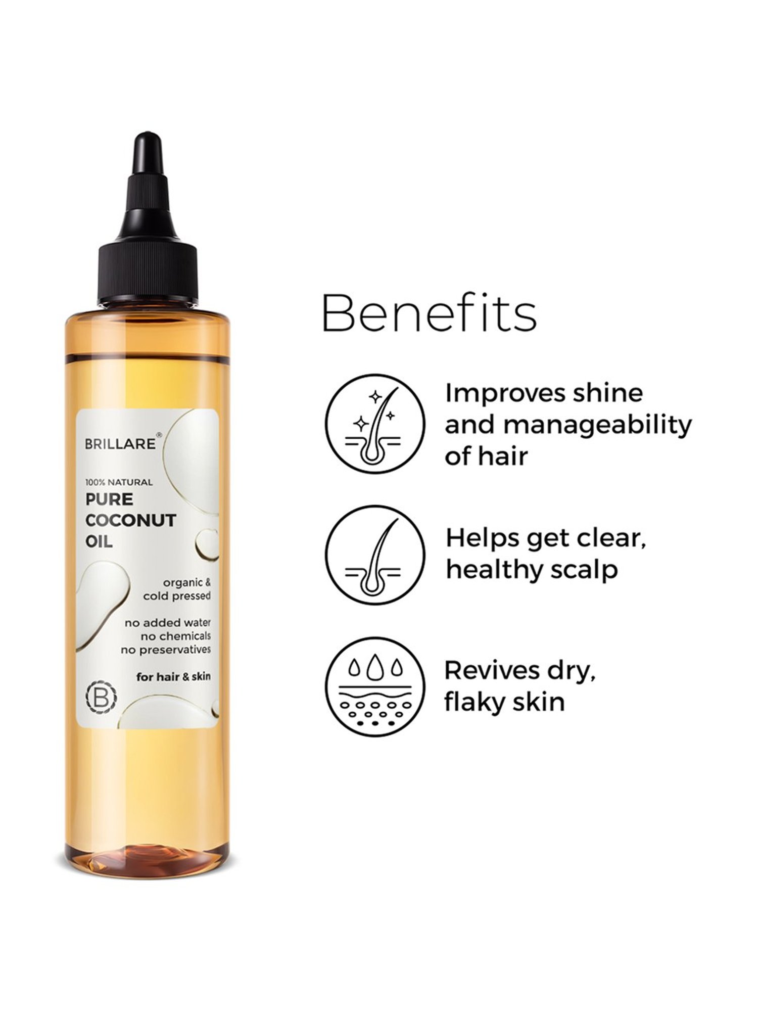 Brillare Pure Coconut Oil - 200 ml