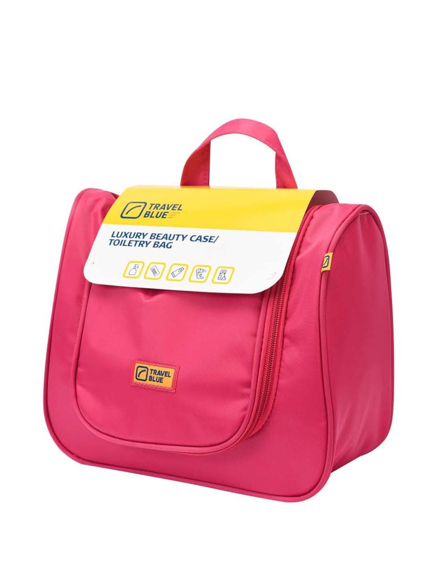 Travel Blue Pink Solid Toiletry Pouch