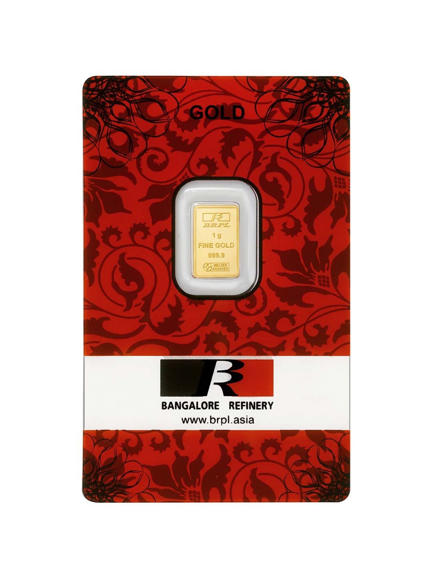 Bangalore Refinery 24k (999.9) 1gm Gold Bar