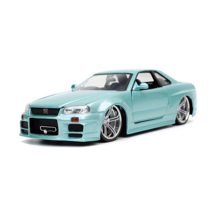 Fast & Furious Brian's Nissan Skyline GTR R34 1:24 Scale Die-Cast Vehicle - Green