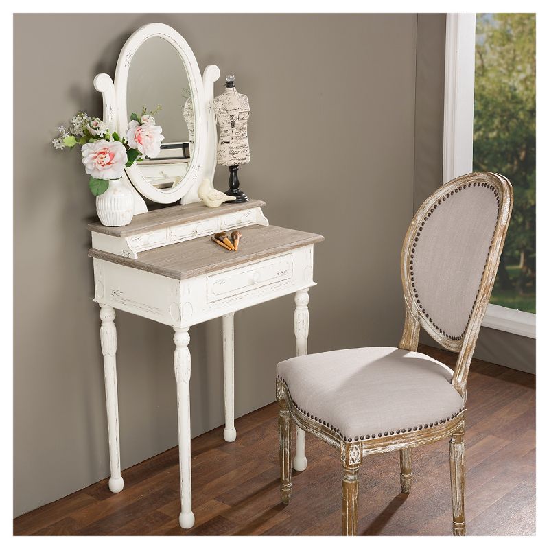 Salisbury Vanity w/Mirror White - Chique