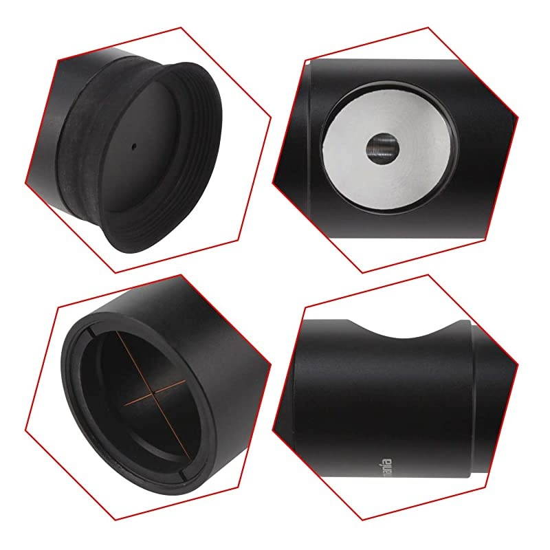 125Inch Metal Collimating Cheshire Eyepiece Without Laser for Newtonian Reflector Telescope Short Version