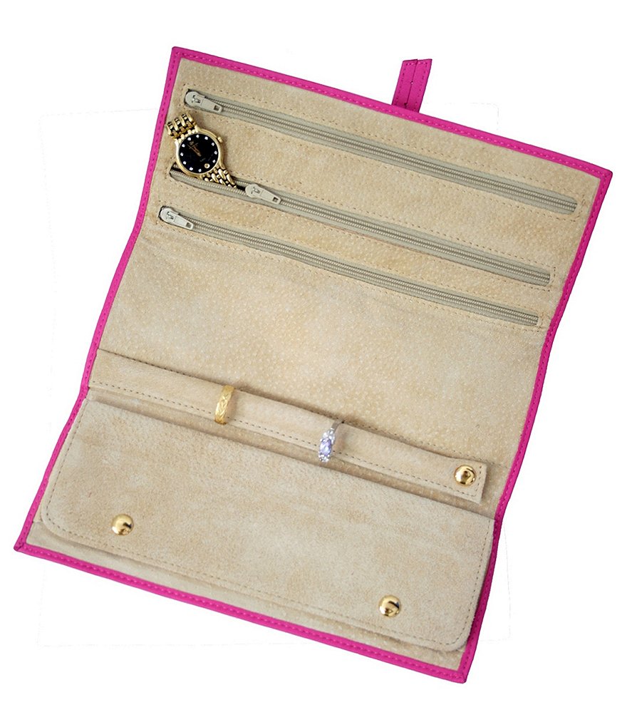 ROYCE New York Leather Travel Jewelry Roll