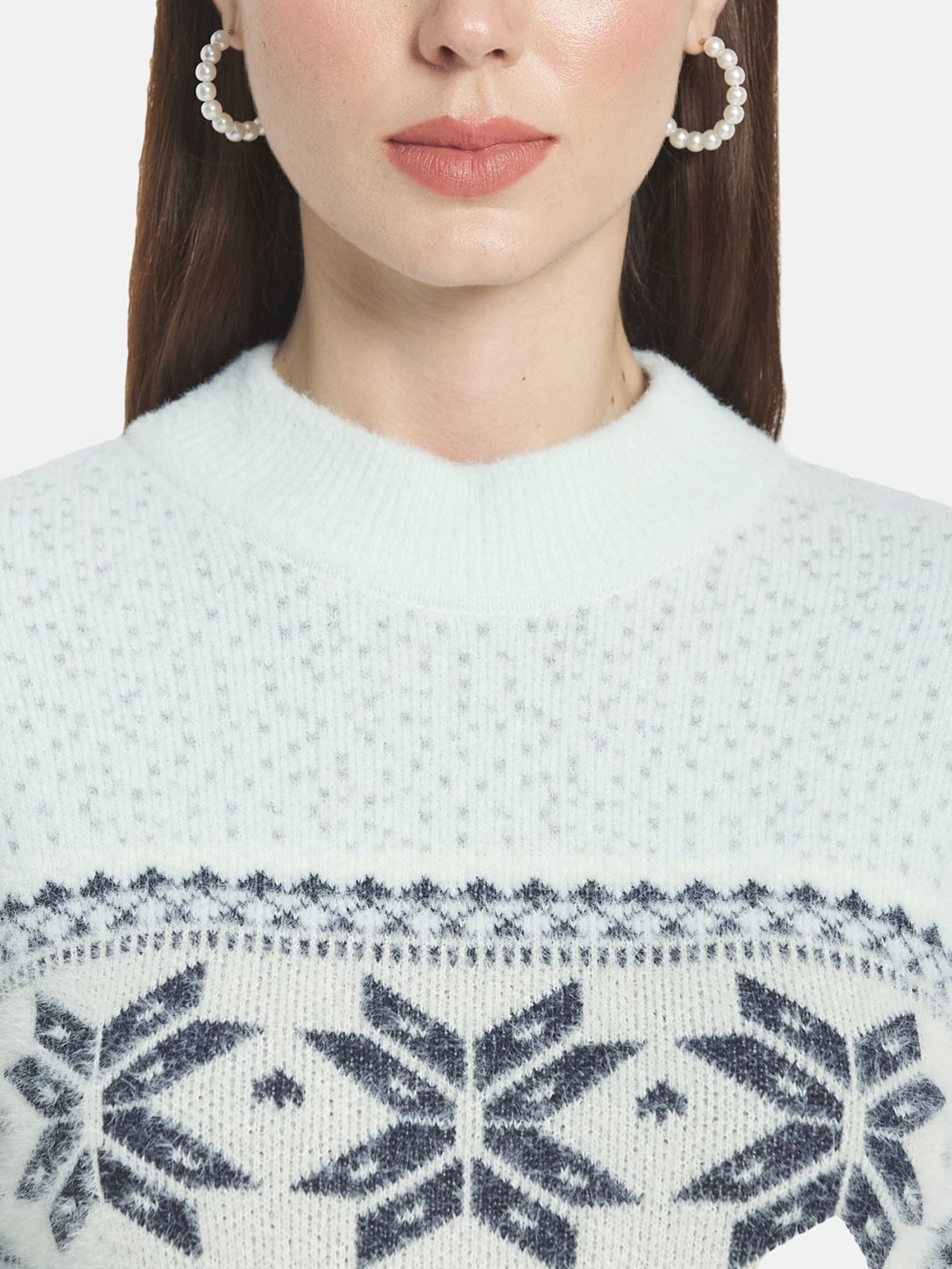 METTLE Mint Green Printed Pullover