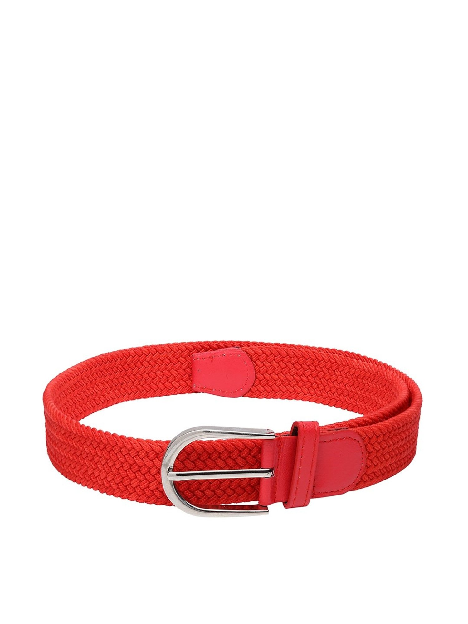 Apsis Red Canvas Waist Belt for Unisex