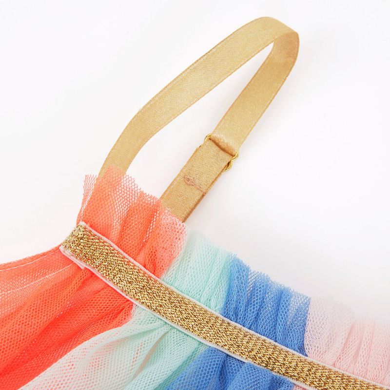 Meri Meri - Rainbow Girl Dress Up 5-6 Years - Costume full body apparel - 2pc