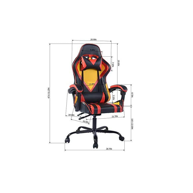 Racing Style Gaming Recline Chair, Office High Back Computer Task Swivel Executive Racing Chair Lumbar Support