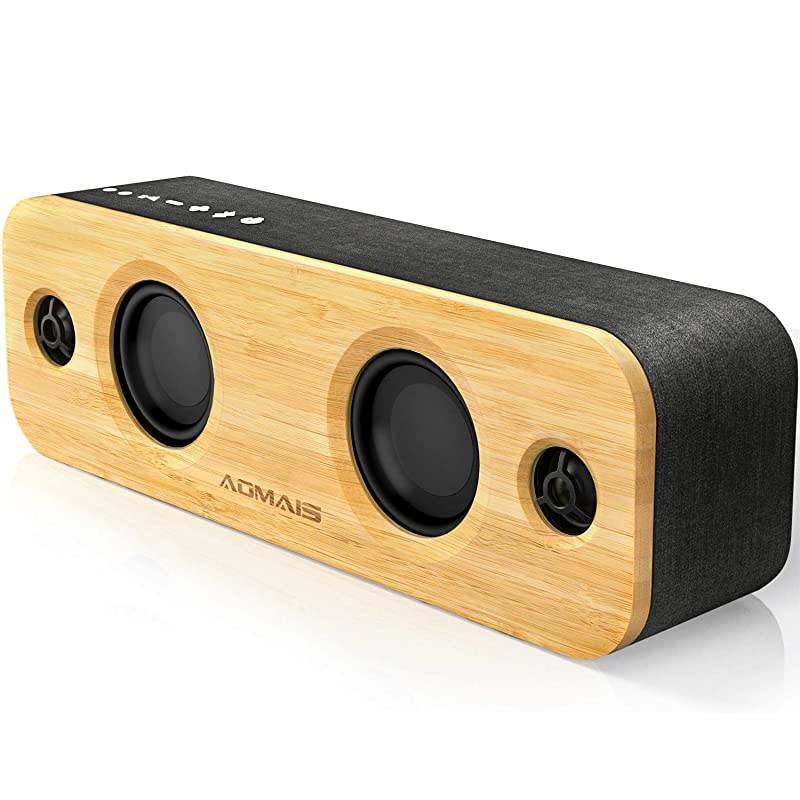 Life Bluetooth Speaker, 30W Loud Home Party Wireless Bluetooth Speakers, 2 Woofers&2 Tweeters for Super Bass Stereo Sound,TWS and 100Ft Bluetooth V5.0,12-Hour Playtime Subwoofer, Imitation Wood